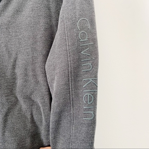 Men’s Calvin Klein Grey Zip Up Sweatshirt - Picture 4 of 9